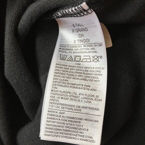 NWT Gap Modern Tank Top Black Womens size Small Tall - Picture 6 of 9